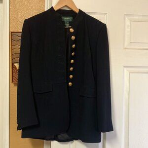 RALPH LAUREN Sailor Style Wide Leg Pant Suit LAUREN